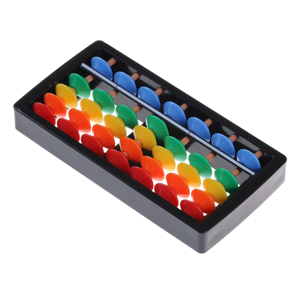 Детские математические инструменты 7 цифр пластиковые счеты Abacus арифметические