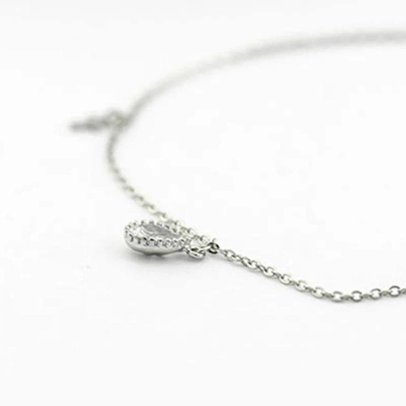 Женский браслет с цепочкой на щиколотке браслеты из стерлингового серебра 925