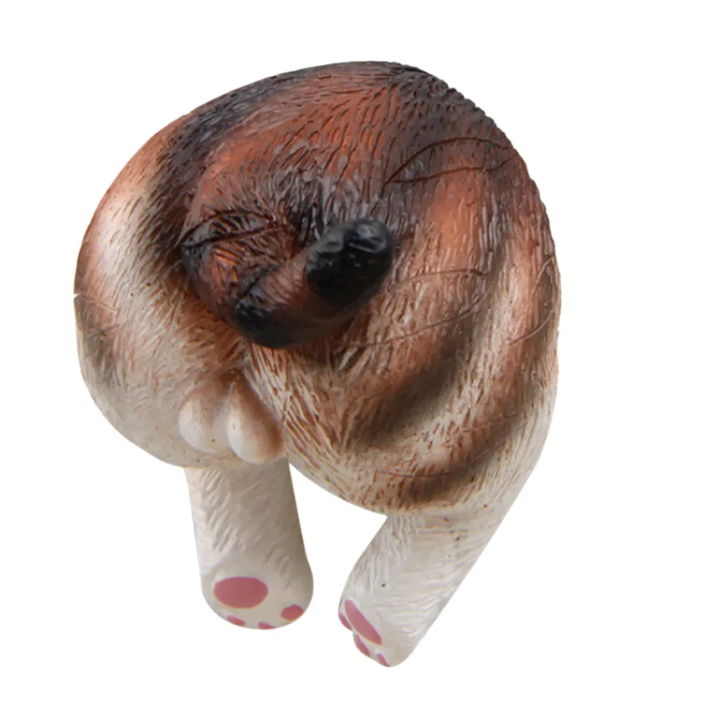 Магнитная 3d наклейка на холодильник с изображением кота задницы смешные