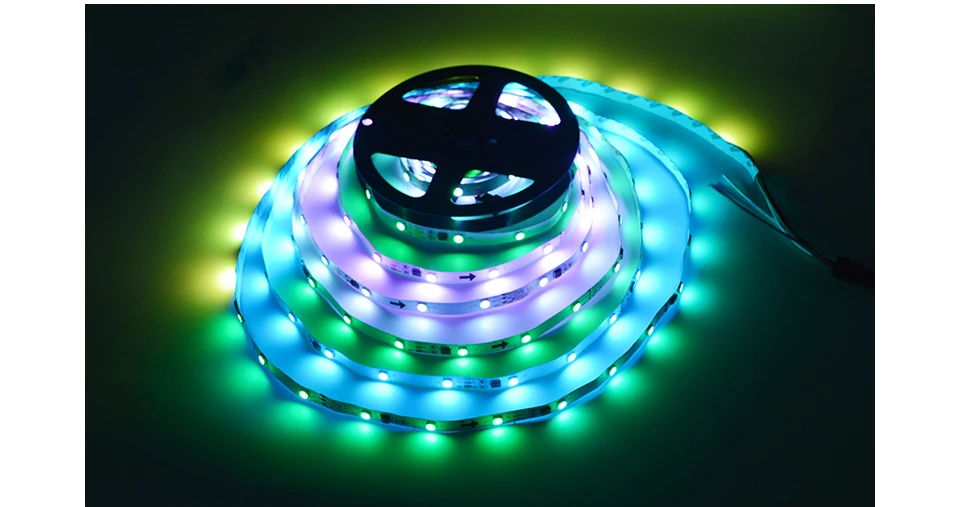 30 светодиодный s/M RGB индивидуально Адресуемая светодиодная подсветка под шкаф 2811 IC кухонный шкаф умный светодиодный пиксельный светильник для ТВ Диодная лента