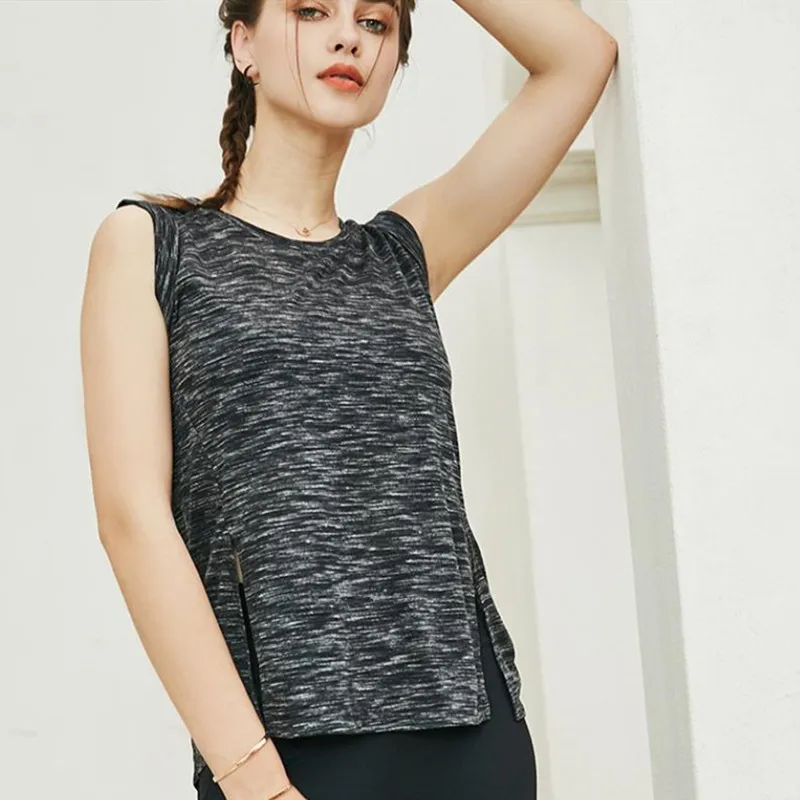 Профессиональный Спортивный Топ Slim fit фитнес женский топ для йоги летний спортивный жилет для тренировок без рукавов дышащая майка рубашка для бега