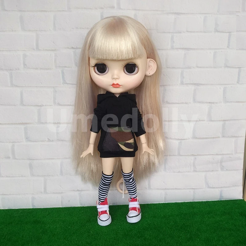 1 шт. милые толстовки для Blyth, Azone XS s m, Licca, Blyth, Barbies, OB24, obitsu 27 куклы одежда аксессуары девочка игрушка
