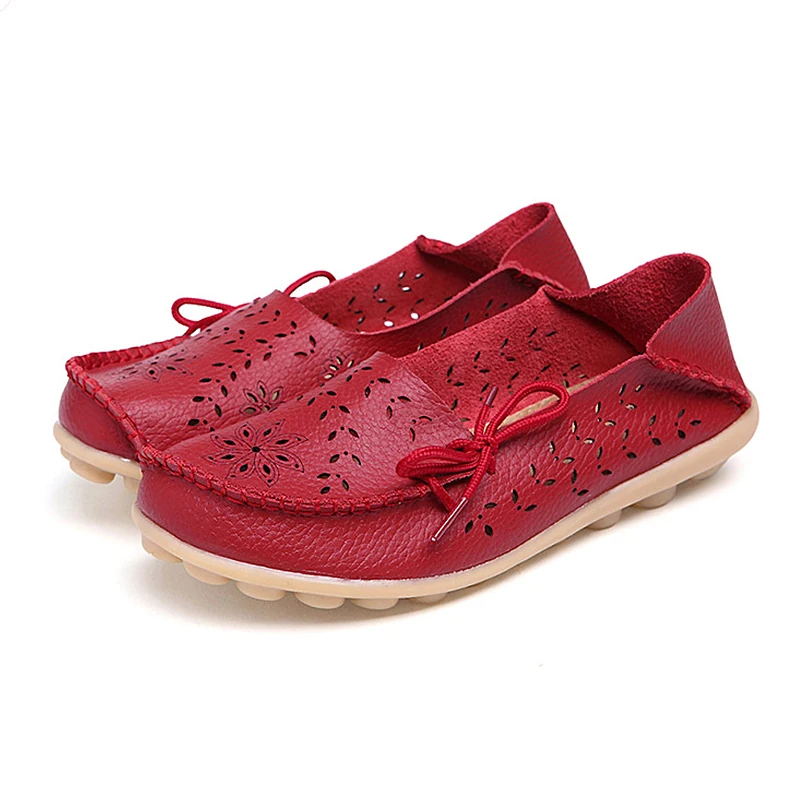 Женская обувь из натуральной кожи на плоской подошве Женские лоферы без застежки