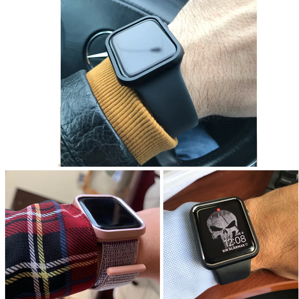 Крышка для Apple watch корпус 42 мм, 38 мм, версия наручных часов iWatch, ремешок Алюминий металлический каркас защитный бампер Apple watch, версии 3, 2, 1 42/38 мм Дорожный мотоцикл аксессуары