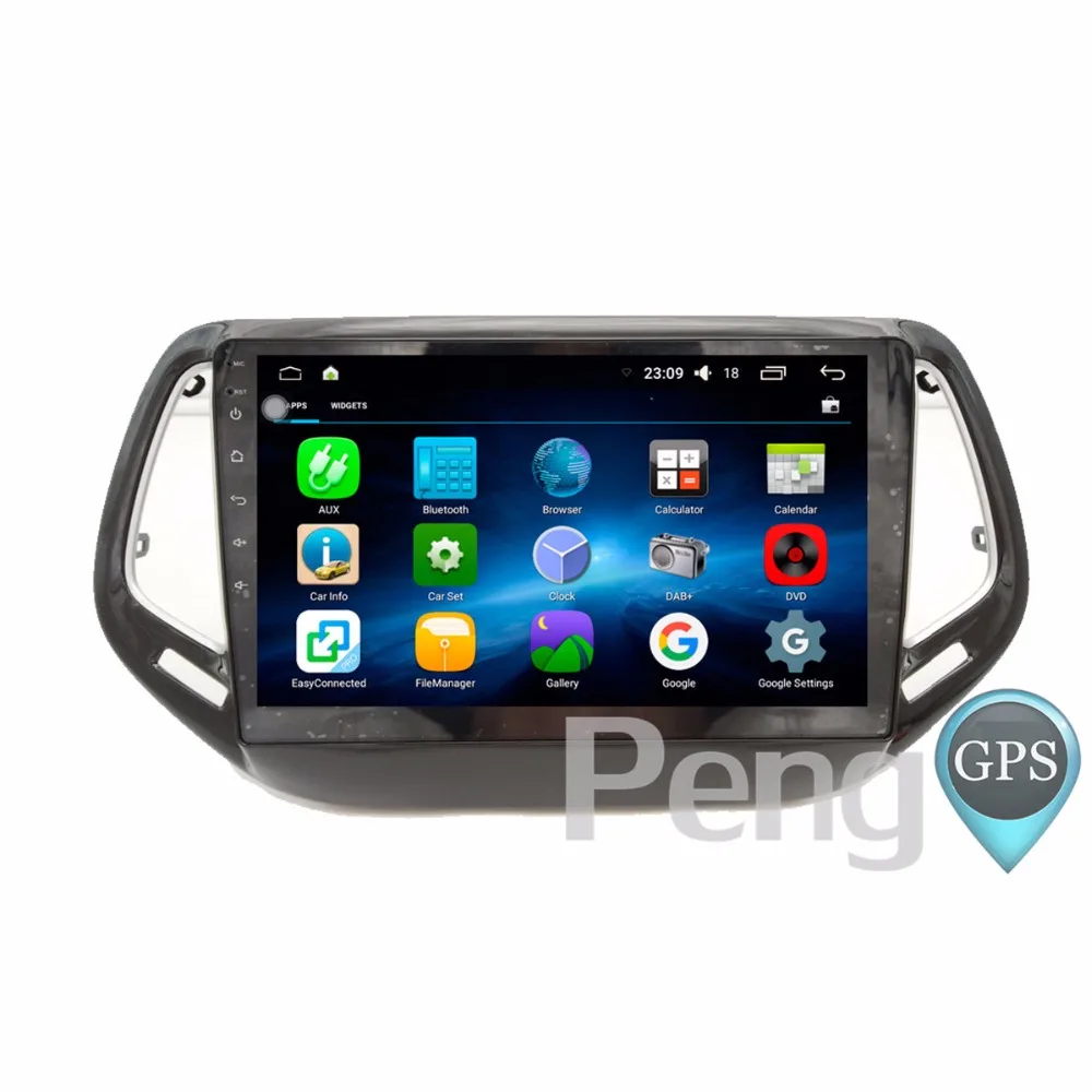 Android 6 0 Системы радио 10 2 дюймов HD Экран автомобиля gps навигация dvd плеер для JEEP Compass