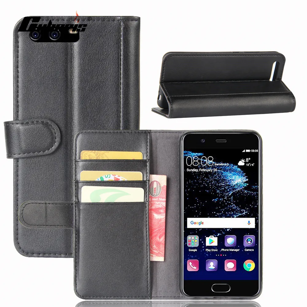 CYBORIS для Huawei Ascend P10/P10 lite/P10 Plus чехол из натуральной коровьей кожи P10 откидной Чехол