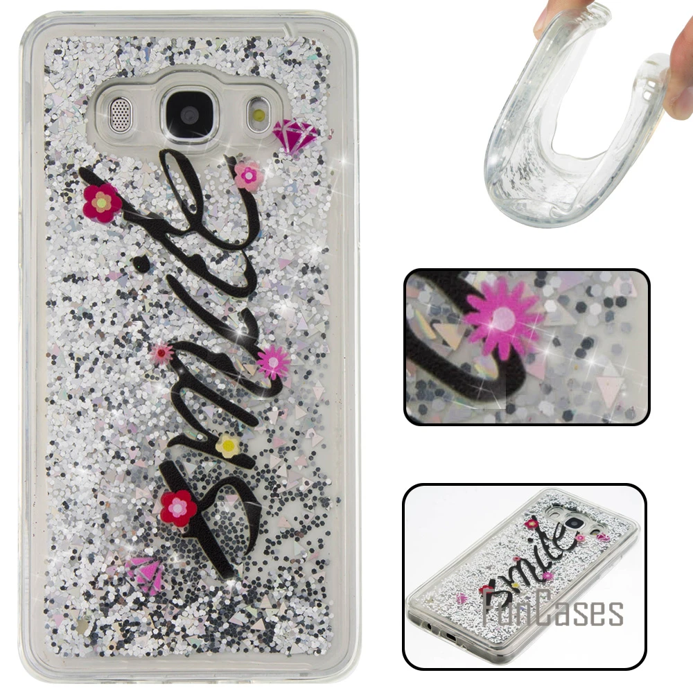 Динамичный жидкий песок чехол для fundas samsung Galaxy J5 2016 J510 5 2 &quotдля coque Чехол с