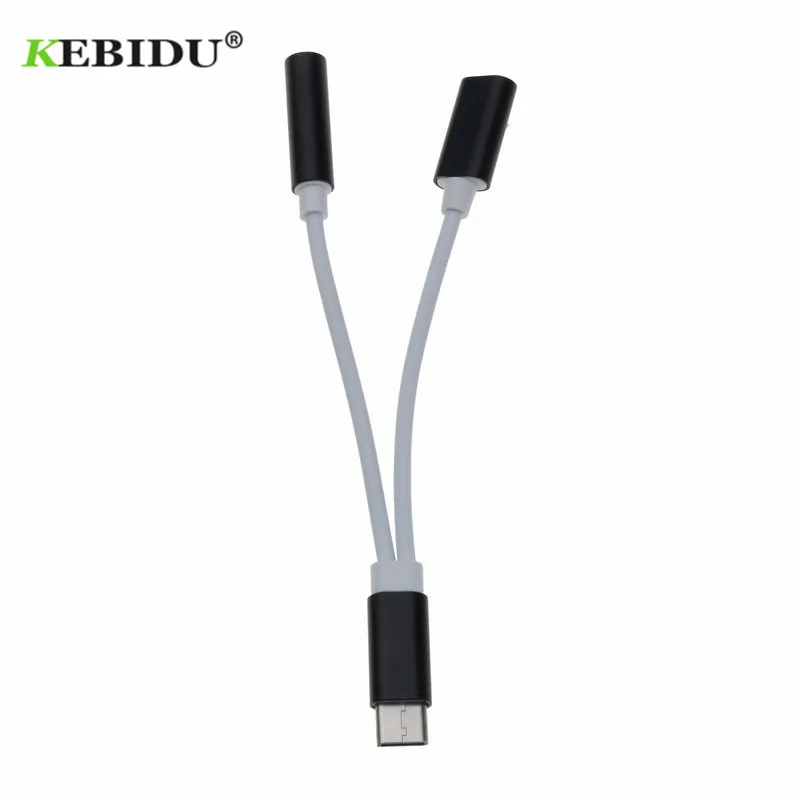 Зарядный адаптер Kebidu Mini USB Type C 3 5 мм разъем для наушников типа Папа мама с зарядным