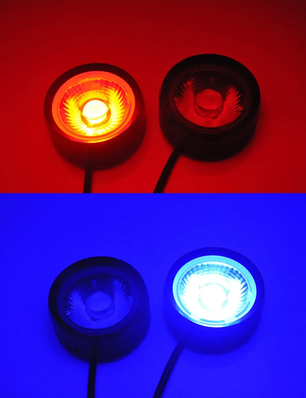 Autoec LED Strobe 2*10 20 Вт Орел Ангел корова Eyes DRL Предупреждение свет с объектив синего и