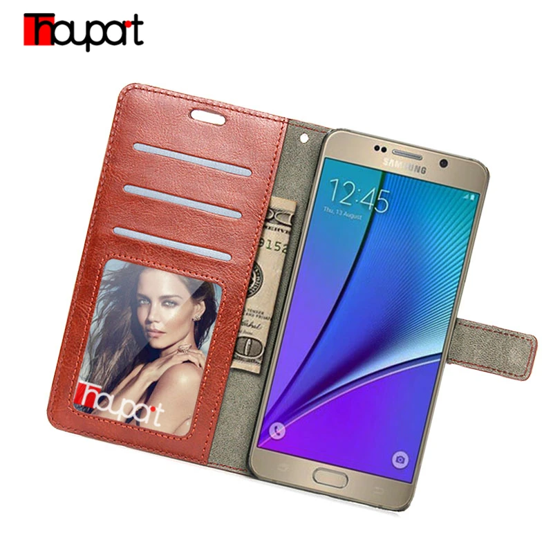 Thouport для samsung Galaxy Note 3 5 7 8 чехол с рамкой для фото Ретро Флип Бумажник кожаный чехол s для samsung Note8 крышка