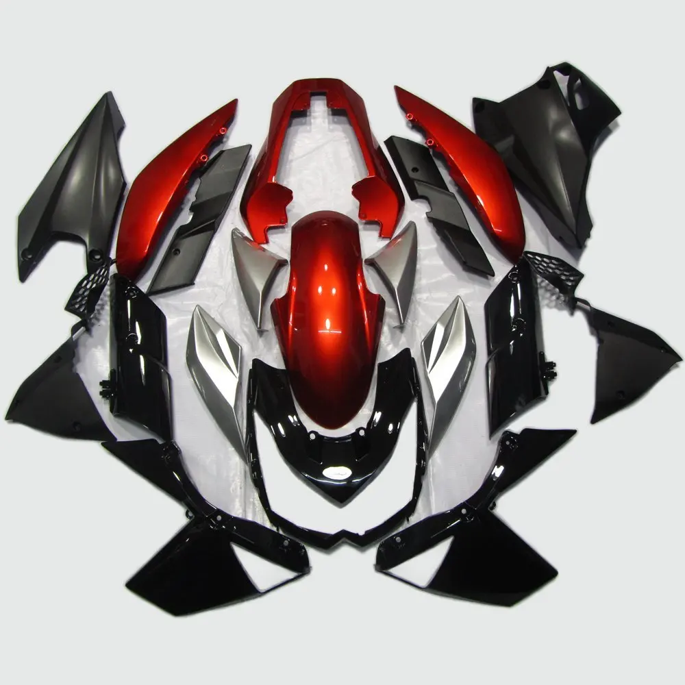 Мотоцикл обтекатель комплект Кузов для Kawasaki Z1000 Z 1000 2010 2011 2012 2013 полный Обтекатели литья под давлением ABS красные, черные