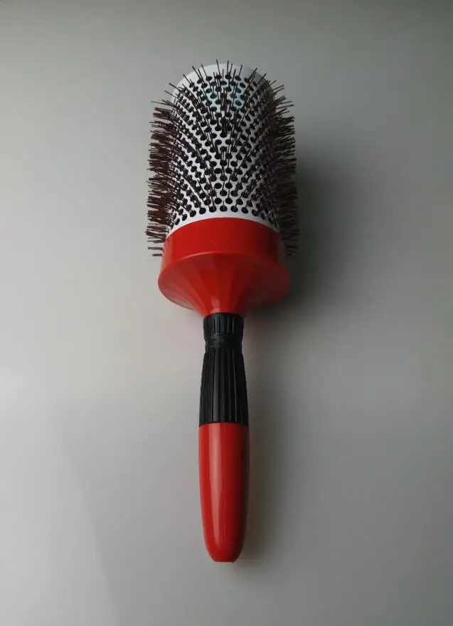 1 шт. круглая щетка для волос профессиональная керамическая красная укладки