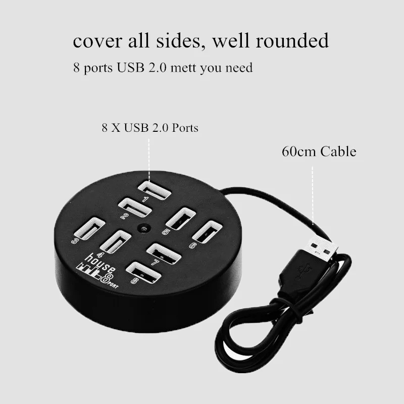 USB-концентратор BinFul 8 портов USB 2 0 OTG | Компьютеры и офис