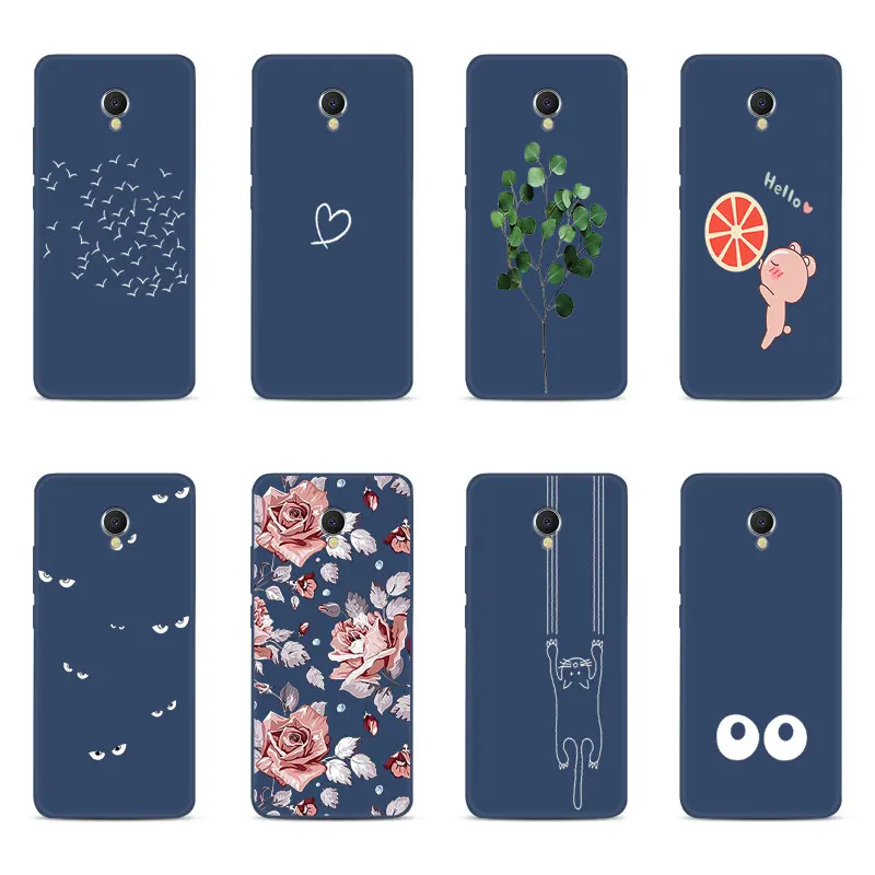 Матовый чехол для Meizu E3 MX6 M6S силиконовый цветной матовый с полной защитой M5 M6 Note |