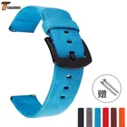 Ремешок для часов из натуральной искусственной кожи, 18202224 мм, с металлической пряжкой