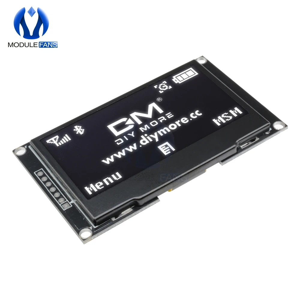 Цифровой ЖК-экран 12864 128X64 OLED дисплей модуль C51 плата для Arduino белый SSD1309 STM32 Diy Электронный 2,4" 2,42 дюймов