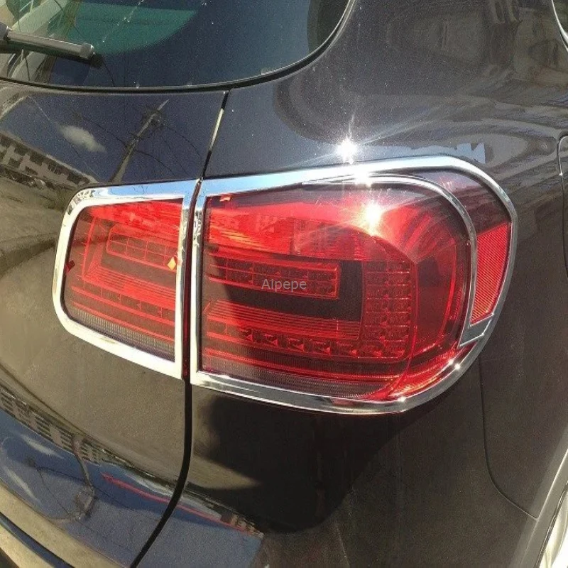 Для Volkswagen VW Tiguan 2010 2013 ABS хромированная наклейка на задний фонарь Крышка лампы