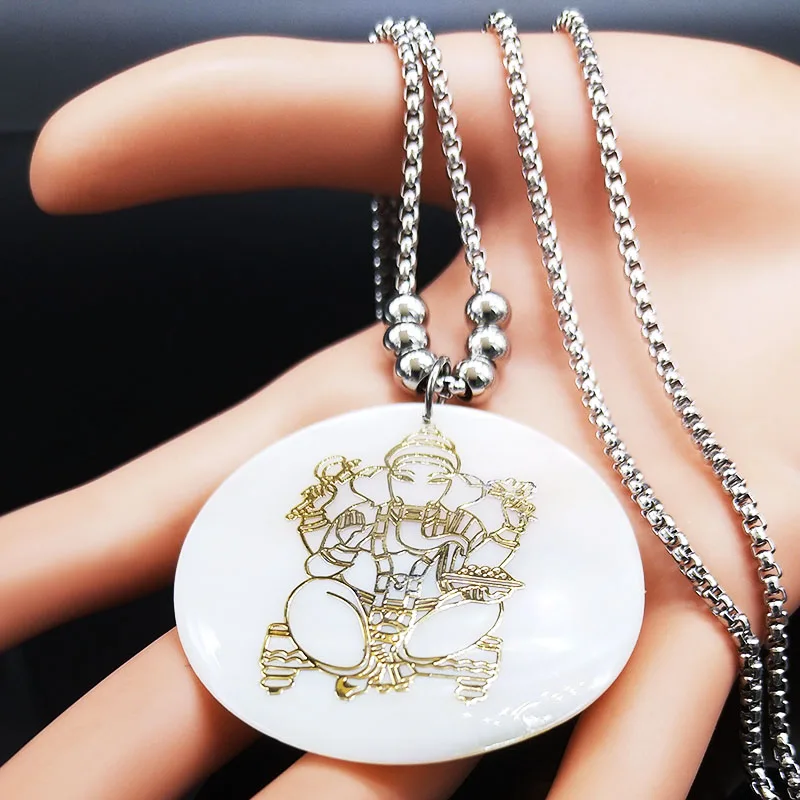2022 модное ожерелье со слоном и Богом из нержавеющей стали цепочка женское