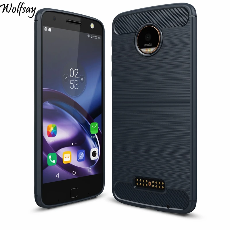 Чехол Wolfsay для телефона Motorola Moto Z резиновый силиконовый чехол Роскошный |