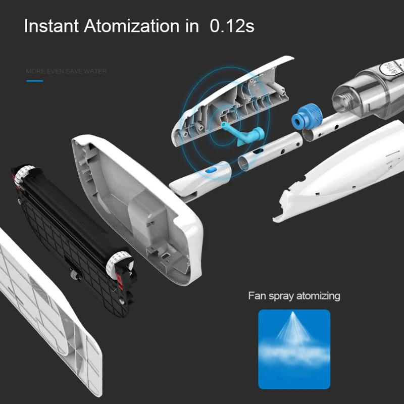 Нескольких 3 в 1 Push Тип Sweeper Нержавеющая сталь уборочная машина с спрей и тряпка из