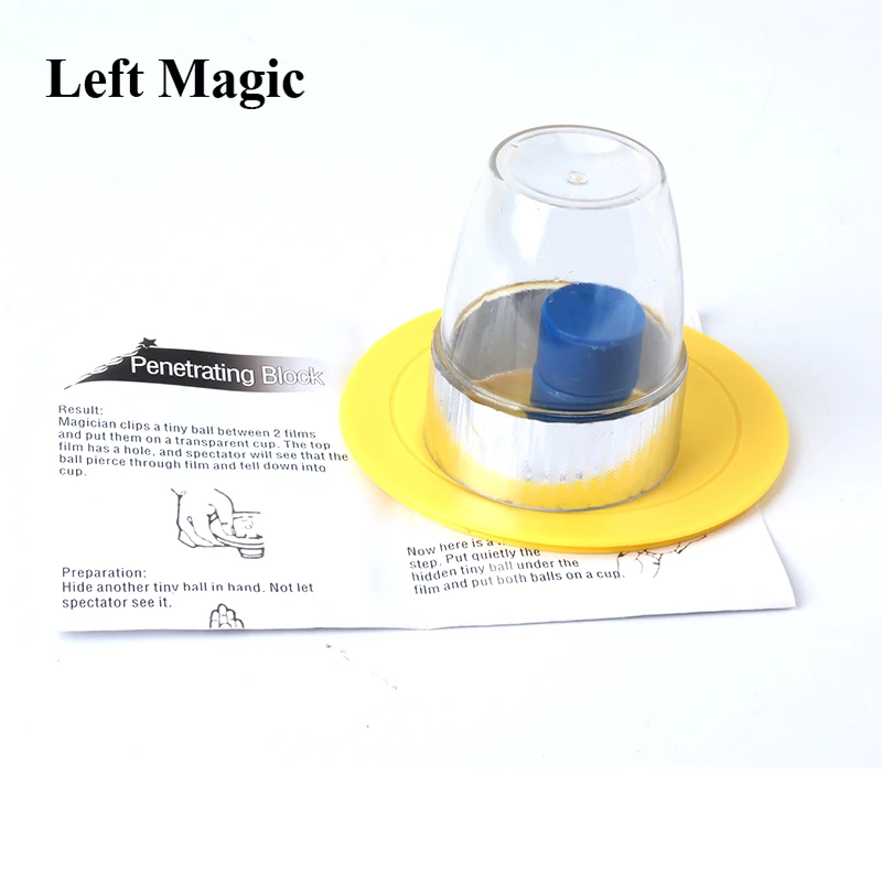 Проникающий блок магические трюки для съемки крупным планом реквизит магических