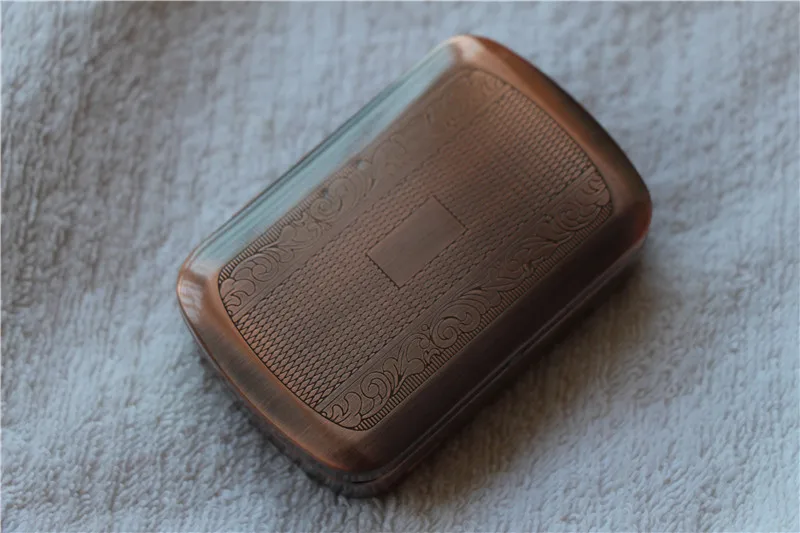 5 шт./лот бронзовый металлический Карманный табачный ящик винтажная сигарета с
