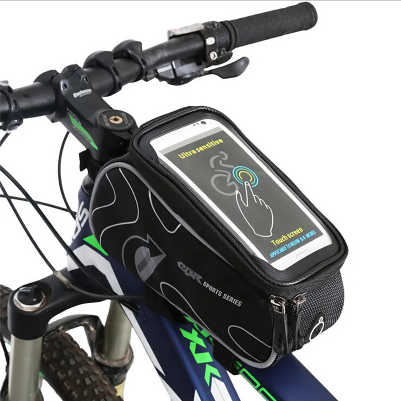 

Q160 Бесплатная доставка сумка на руль для велосипеда MTB велосипедная Рама передняя трубка сумка для велосипеда посылка сумка на руль 5,5 дюймо...