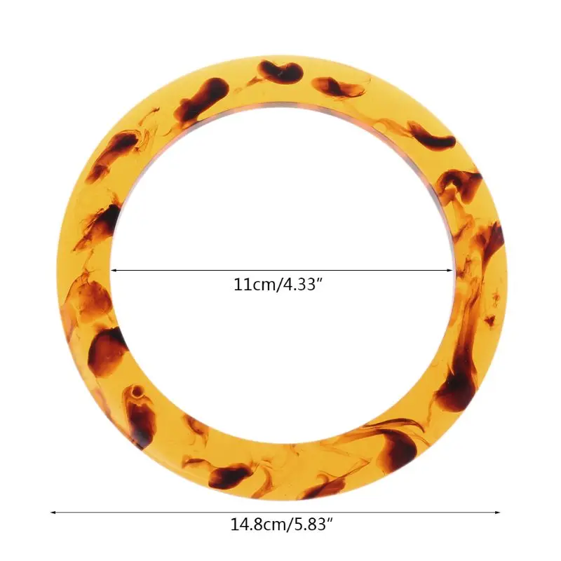 

Fashion New 1 Pc Round Resin Bag Handle Replacement for DIY Craft Purse Handbag Bags Making Tool Accessories