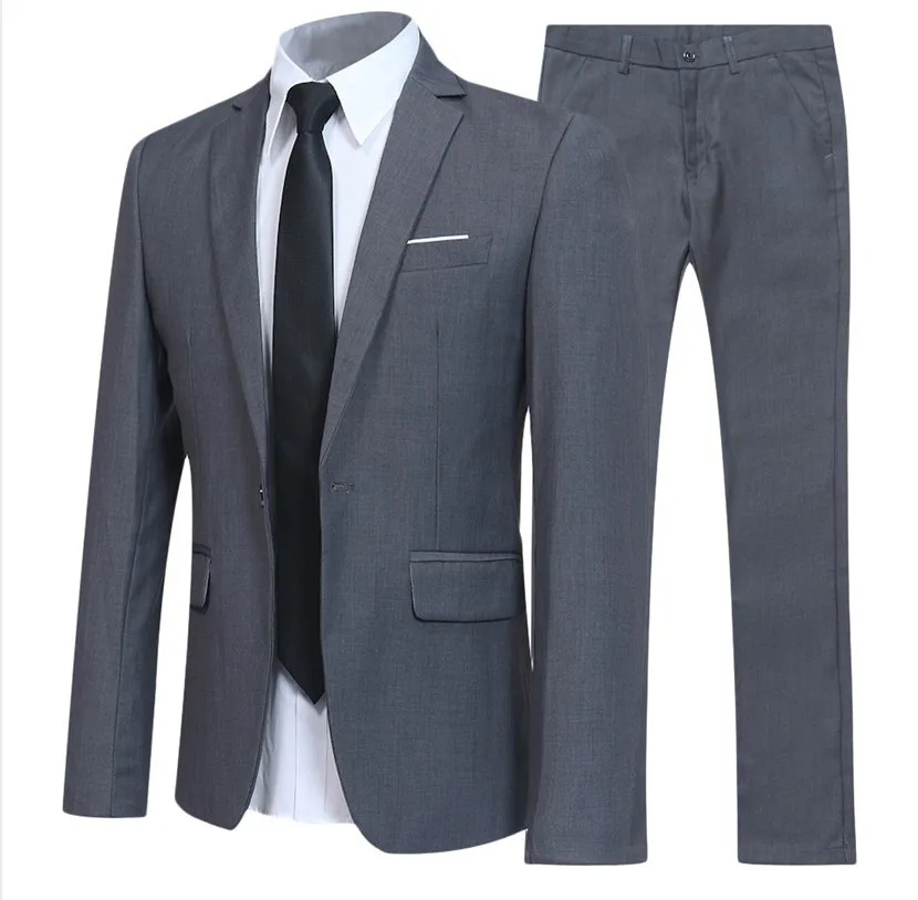 Suit suit men's three-piece business dress professional small West decoration body groomsmen clothing groom wedding | Мужская одежда