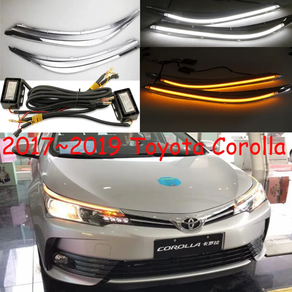 Автомобильный Стайлинг налобный фонарь altis corolla Дневной светильник 2014 ~ 2015/2017 2019y