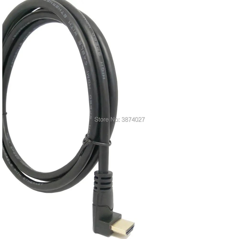 Высокое качество совместимому с HDMI 2 0 4K 3D двойной вверх под углом 90 градусов