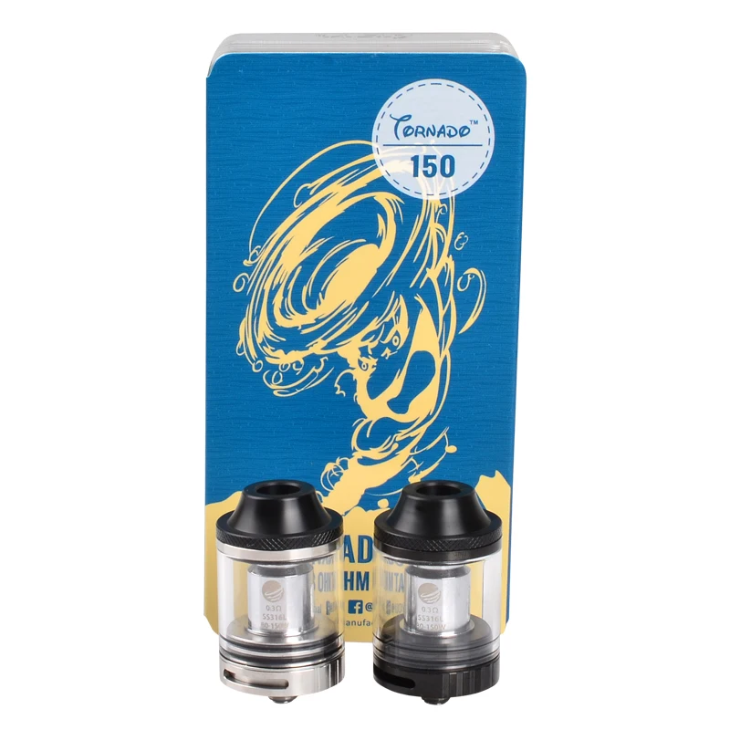 100% Original IJOY Tornado 150 Sub-Ohm Atomizer With 4.2 ml Capacity And Delrin chuff Top Cap From Vapordance | Электроника