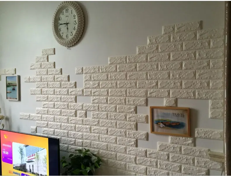 70*77 см 3D ПЭ пена кирпич самоклеющиеся настенные стикеры s DIY гостиная спальня безопасный домашний декор обои наклейки для детской комнаты