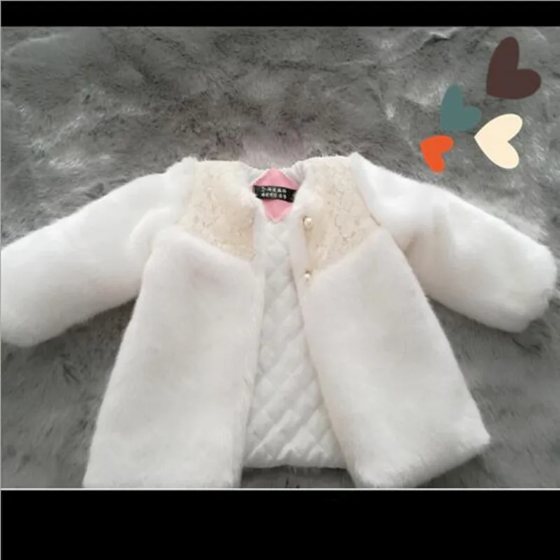 2018 Новое Детское пальто с искусственным мехом свитер кроликом для маленьких