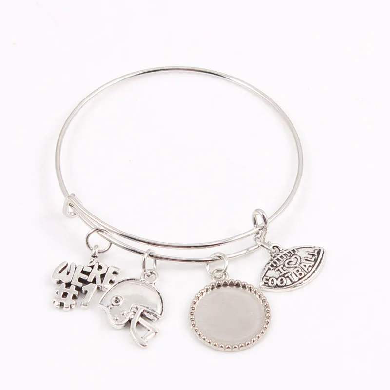 Я Люблю Спортивные Подвески Браслет на заказ футбольная команда логотипы