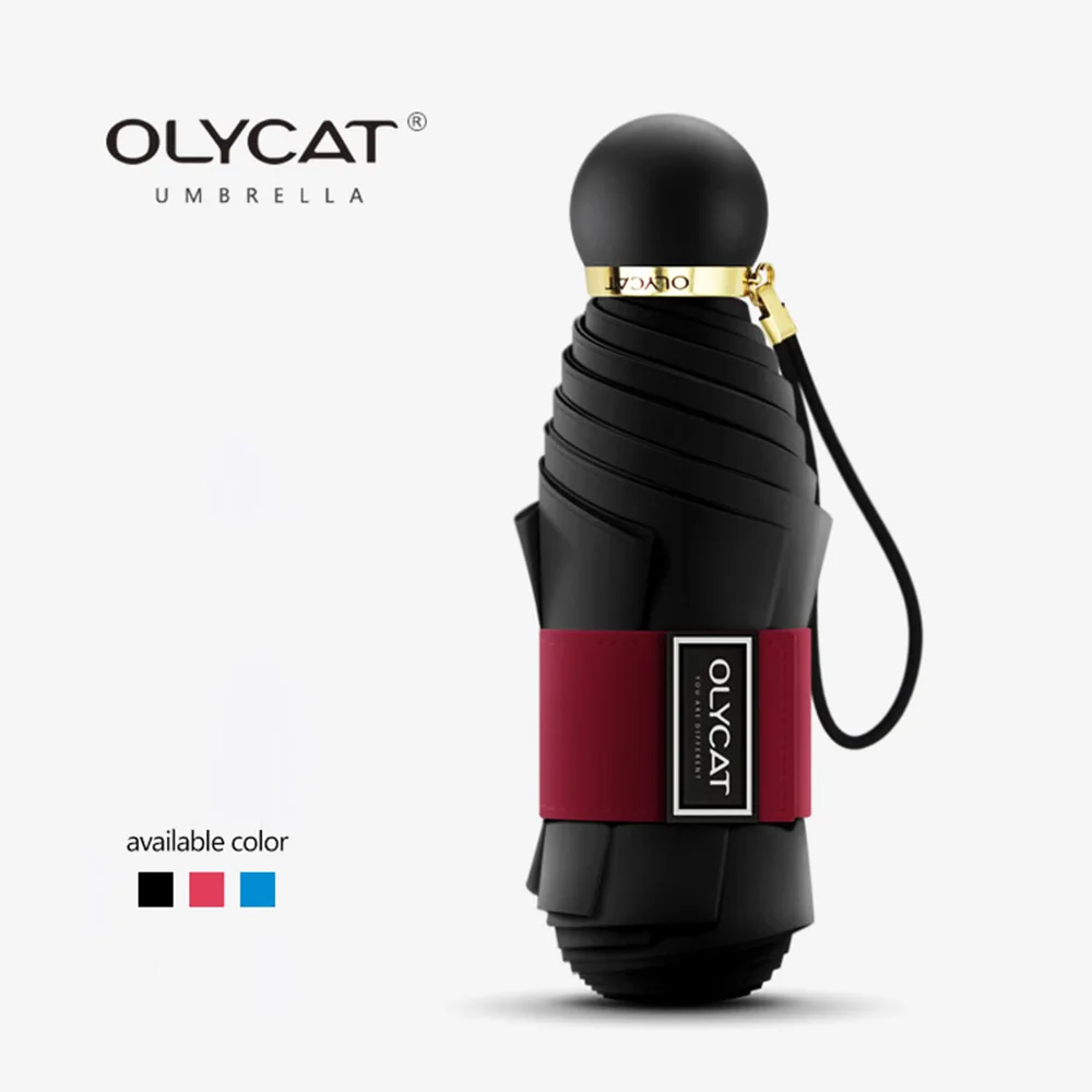 OLYCAT карманный мини зонт от солнца анти УФ пять складных зонтов дождя женщин солнцезащитный зонтик бренд стекловолокна Paraguas
