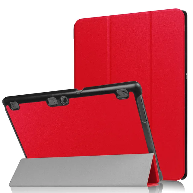 Red Тонкий Магнитный Складной флип-чехол для lenovo Tab 2 A10-70F/L A10-30 X30F/M Tab 3X70 X70F X70M Tab 10 TB-X103F X103F+ подарок - Цвет: Red