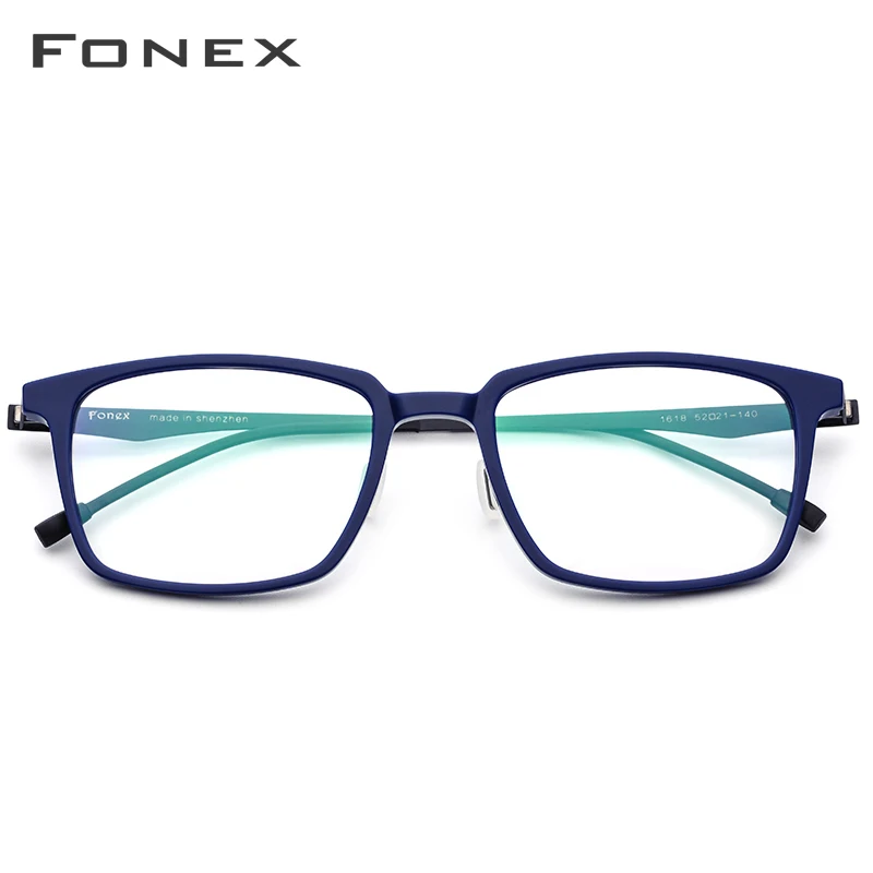 FONEX Оправа для очков Мужская квадратная без винтов из ацетата|Мужские очки кадры|