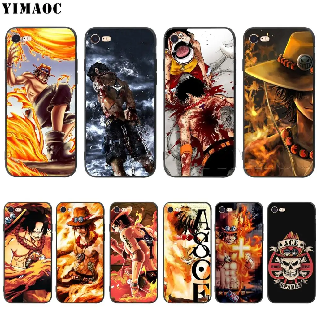 YIMAOC one piece Ace силиконовый мягкий чехол для iPhone 11 Pro XS Max XR X 8 7 6 6S Plus 5 5S SE