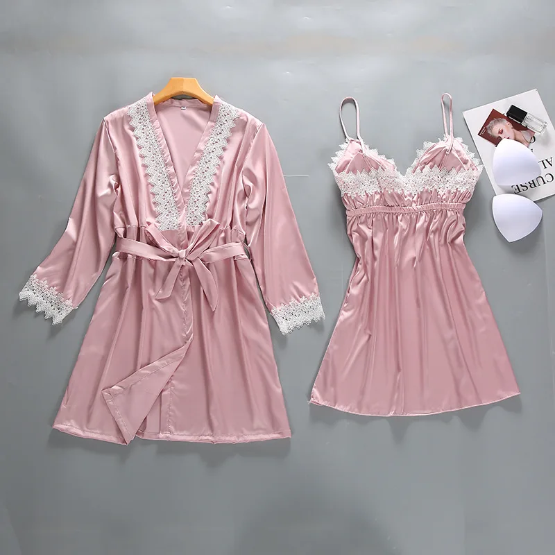 Кружевной женский халат и платье сексуальные кружевные пижамы для сна пижама с