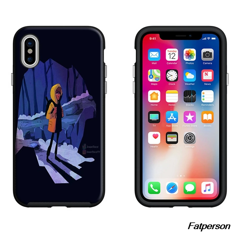 Netflix темно-черный мягкий силиконовый чехол для телефона из ТПУ Apple iPhone X 8 8plus 7 7plus 6