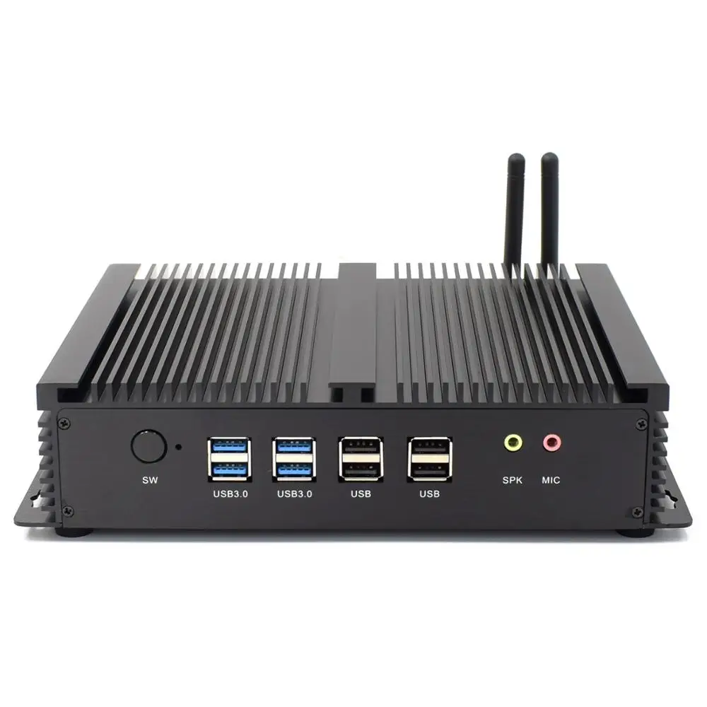 Hystou безвентиляторный мини-Корпус для ПК I3 4010U 7th Gen i7 4500U четырехъядерный 2* DDR3L Мини компьютер Windows 10 Pro HDMI HTPC неттоп 4 МБ кэш