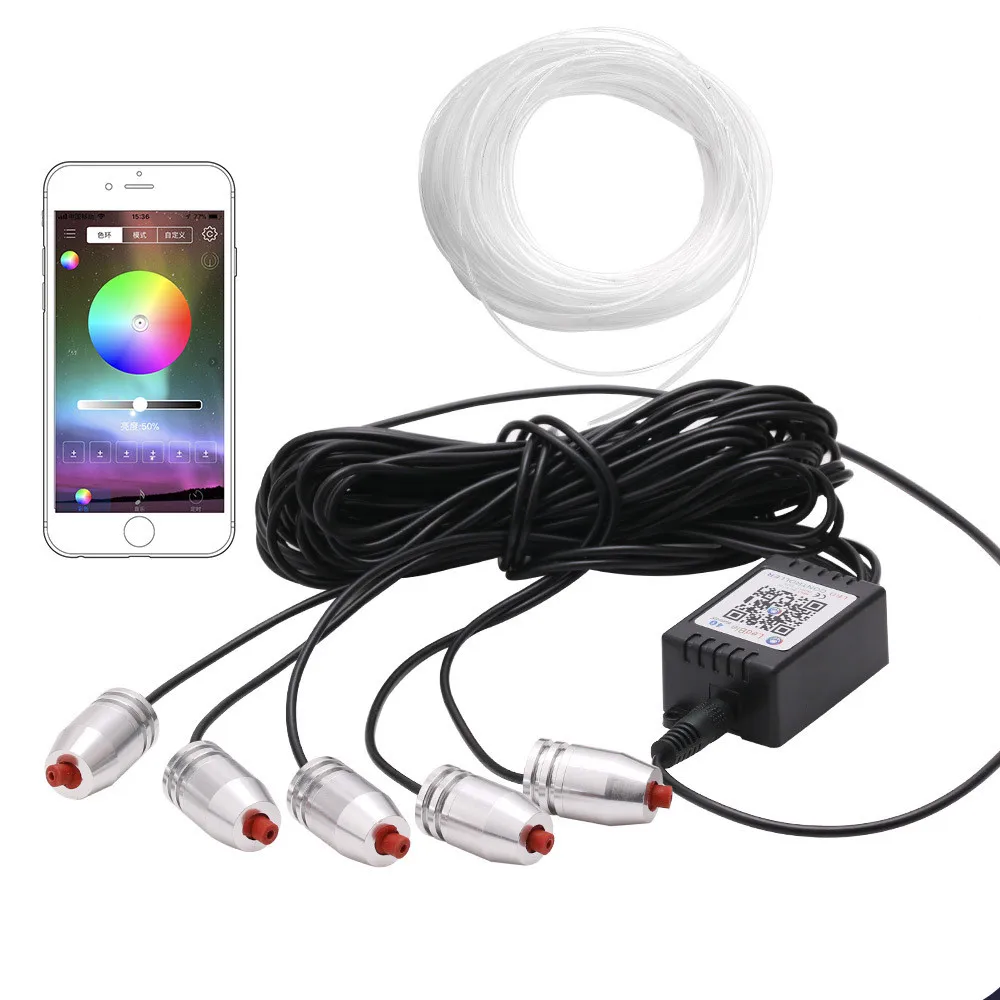 Новый звук активный EL неоновый провод полосы света RGB светодиодный Автомобильный