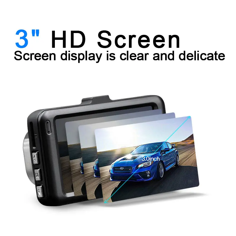 3&quot HD Screen Car DVR Parking Monitoring Cycle Recorder Dual Lens 1080p G-sensor Night Vision Video 140 Angle Dash Cam Camera |