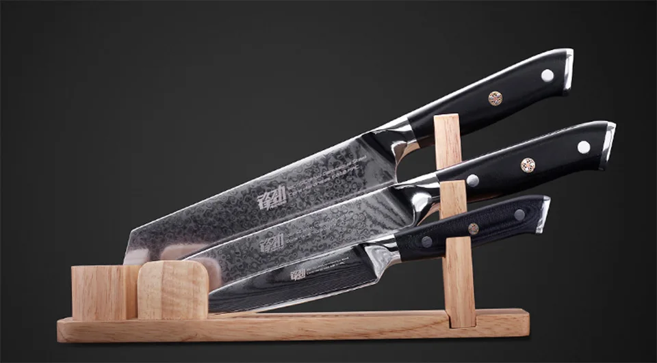 FINDKING G10 ручкой дамасской стали набор ножей 7 дюймов нож мясника 8-дюймовый поварский нож 5 дюймов Фруктовый нож Дамаск 71 слоев дамасской стали нож из дамасской стали