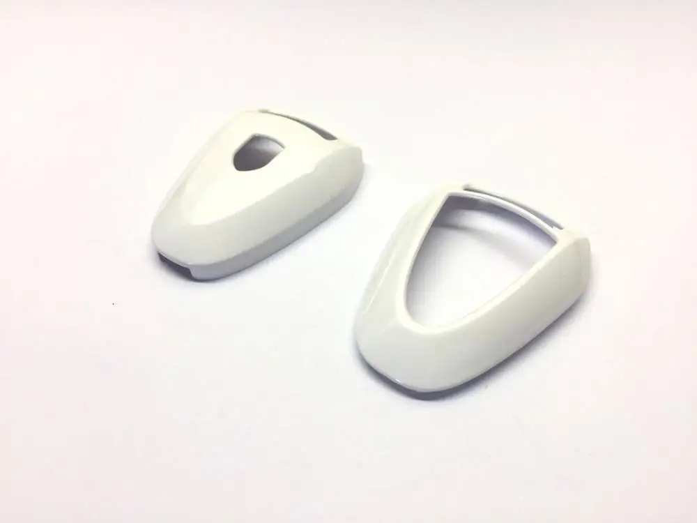 Gloss White Жесткий пластиковый глянцевый многоцветный БЕСКЛЮЧЕВОЙ пульт дистанционного управления защитный чехол для ключа Крышка для Porsche черная головка дистанционного ключа - Название цвета: Gloss White