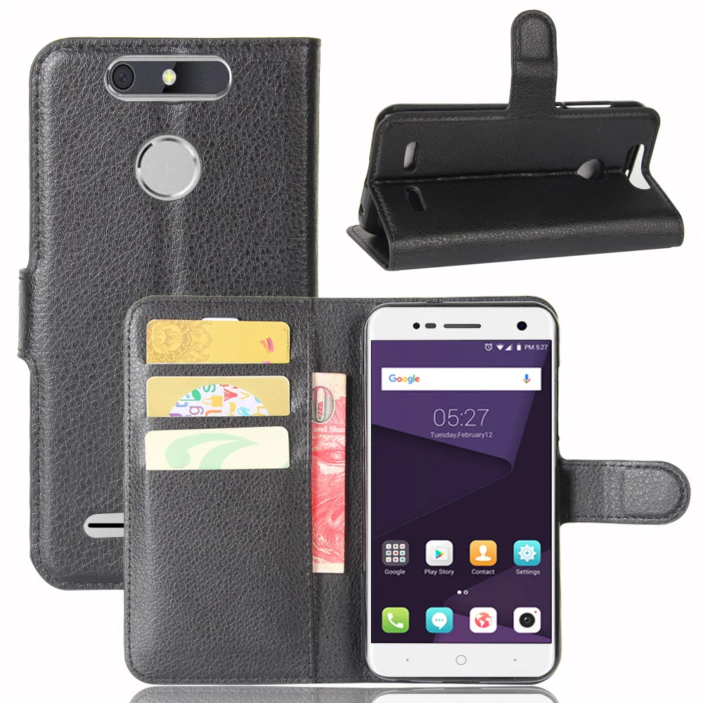 Чехол для телефона ZTE Blade V8 Lite Mini V6 Flip Обложка на заднюю панель из искусственной