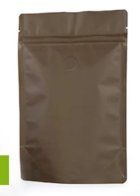 Leotrust 50 шт Матовый белый/черный алюминиевый фольга кофе клапан Ziplock мешок стоячий фольга кофе зерна упаковка мешок 50 г~ 2 фунтов - Цвет: Chocolate