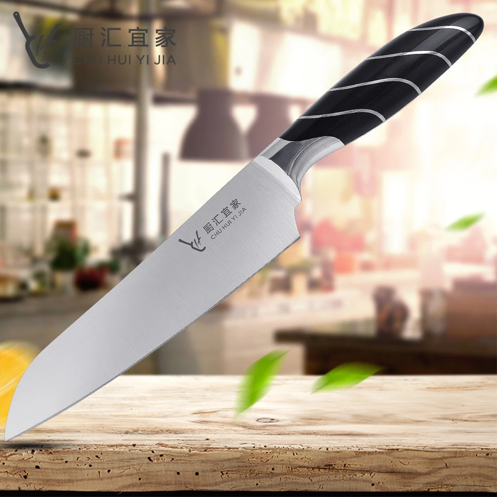 Кухня Ножи 7 &quotдюймов шеф-повара ножи сантоку нож для Разделки мяса 3Cr13 с высоким