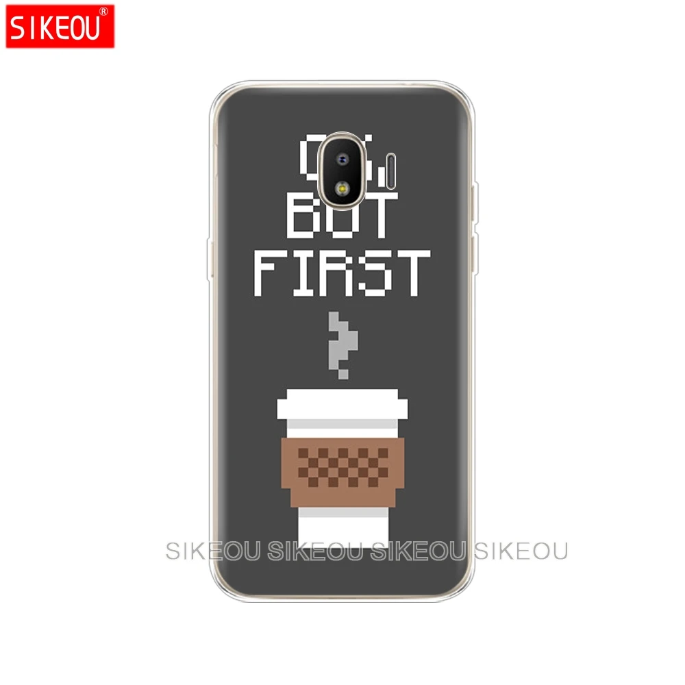 Силиконовый чехол для телефона Samsung Galaxy J3 J5 J7 2017 J330 J530 J730 PRO j2 2018 Ok But First Coffee Book |